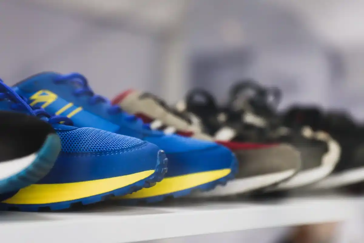 Sneakers in different colors